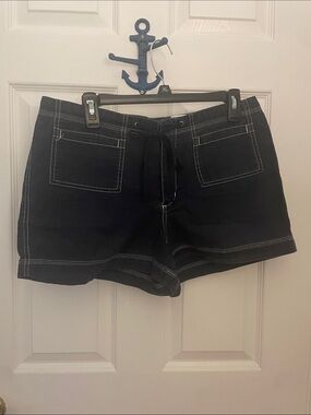 Everyday Navy Drawstring Pocket Shorts